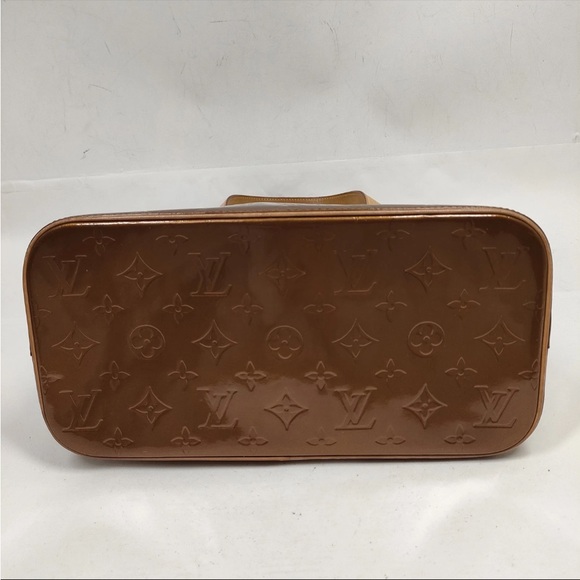 Louis Vuitton Shiny Brown Embossed Tote - Picture 5 of 9